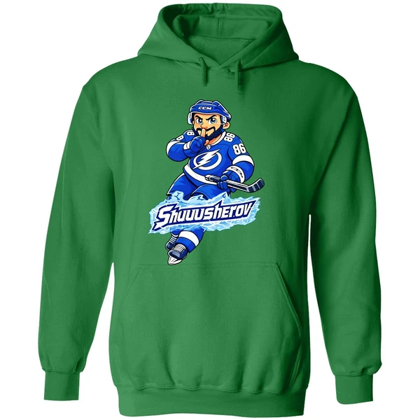 Nikita Kucherov Tampa Bay Lightning Shuuusherov Cartoon Hoodie - Image 2