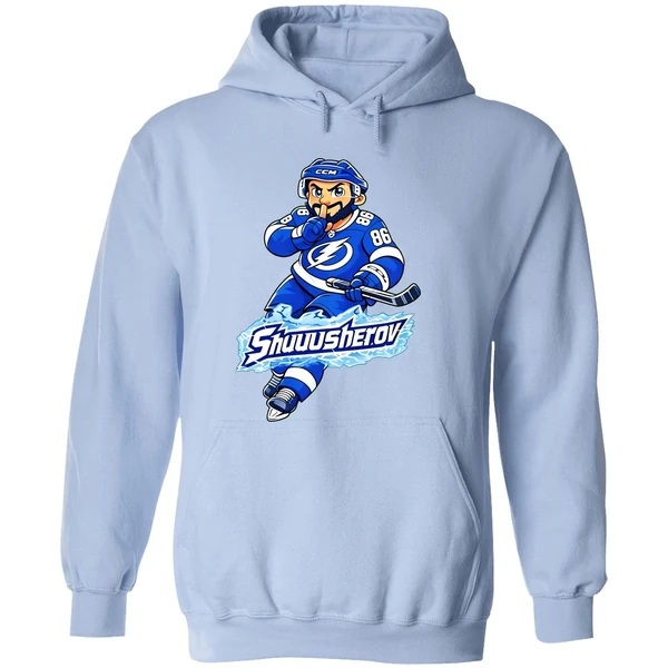 Nikita Kucherov Tampa Bay Lightning Shuuusherov Cartoon Hoodie - Image 4