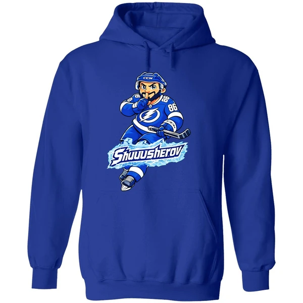 Nikita Kucherov Tampa Bay Lightning Shuuusherov Cartoon Hoodie - Image 7
