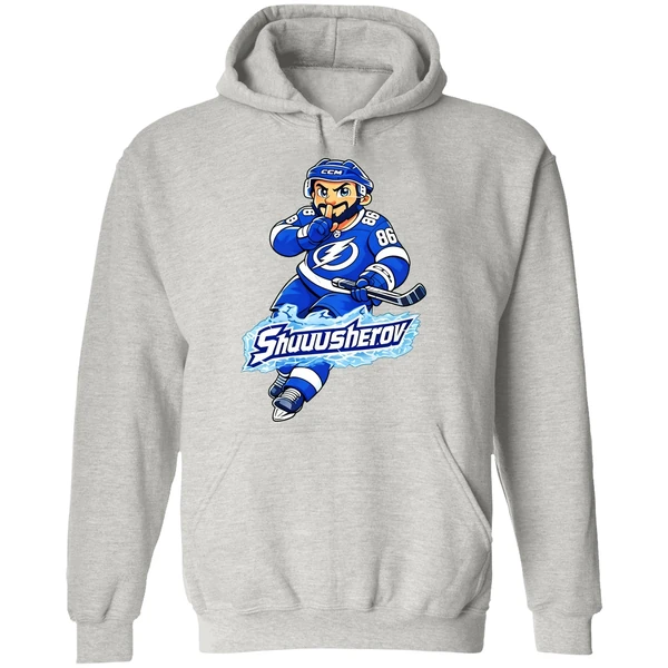 Nikita Kucherov Tampa Bay Lightning Shuuusherov Cartoon Hoodie - Image 9