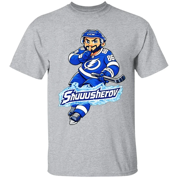 Nikita Kucherov Tampa Bay Lightning Shuuusherov Cartoon Shirt - Image 9