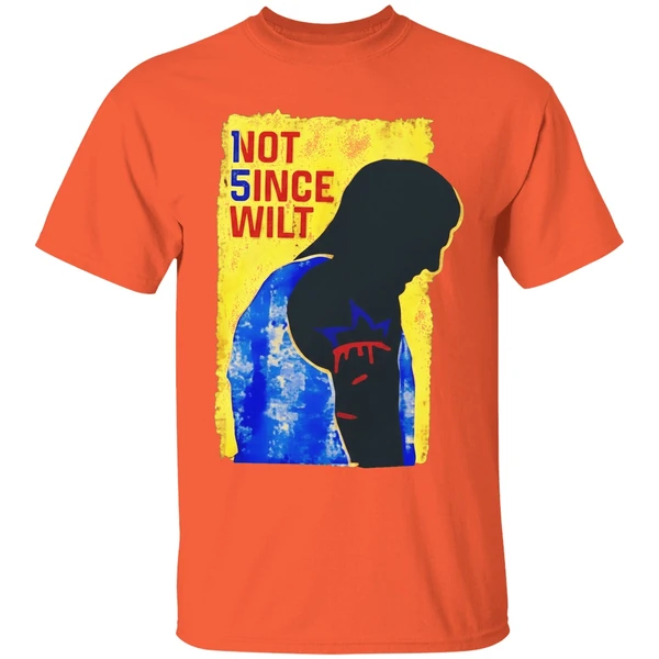nikola jokic denver nuggets not 5ince wilt paint shirt orange