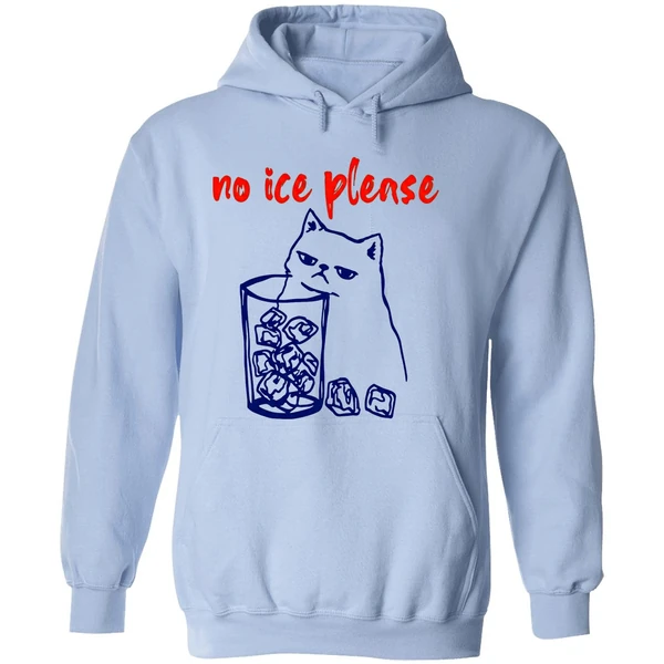 No Ice Please Cat Hoodie - Image 4