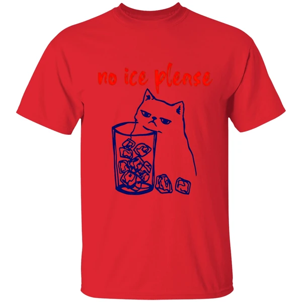 No Ice Please Cat Shirt - Image 4