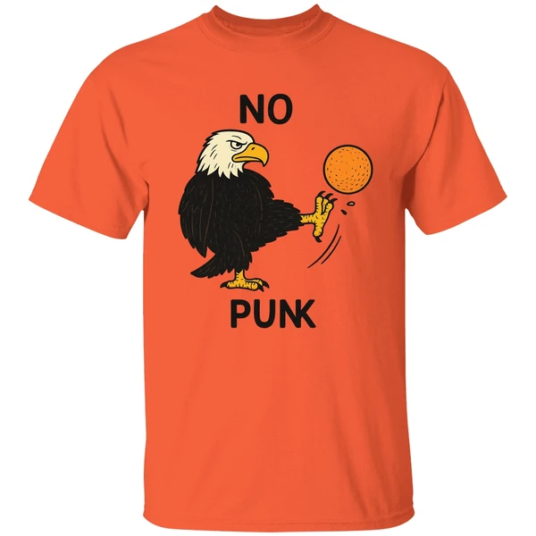 No Kings In America Eagles Kick Out Orange Shirt - Image 5