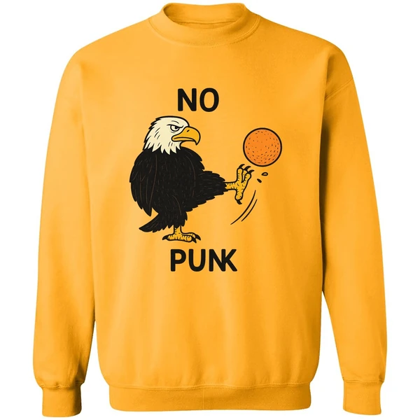 No Kings In America Eagles Kick Out Orange Sweatshirt