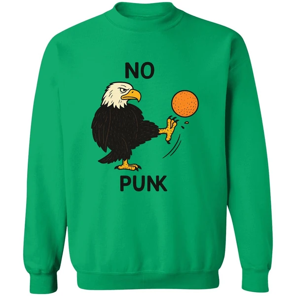No Kings In America Eagles Kick Out Orange Sweatshirt - Image 2