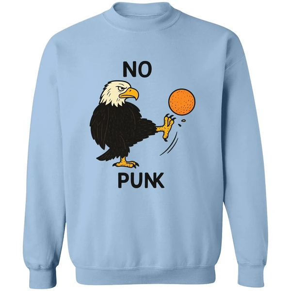 No Kings In America Eagles Kick Out Orange Sweatshirt - Image 3