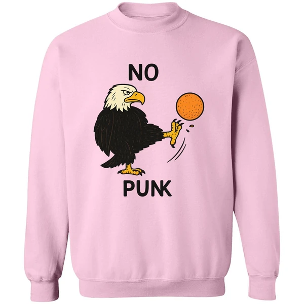 No Kings In America Eagles Kick Out Orange Sweatshirt - Image 4