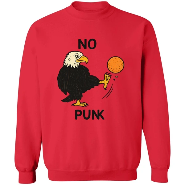 No Kings In America Eagles Kick Out Orange Sweatshirt - Image 7