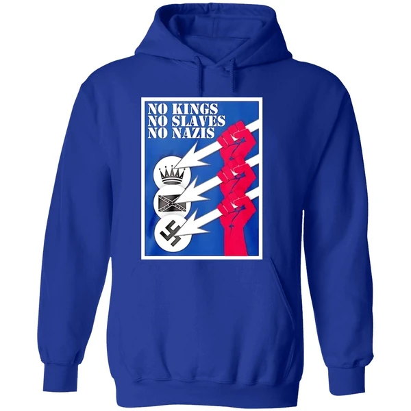 No Kings No Slaves No Nazis Hoodie - Image 7