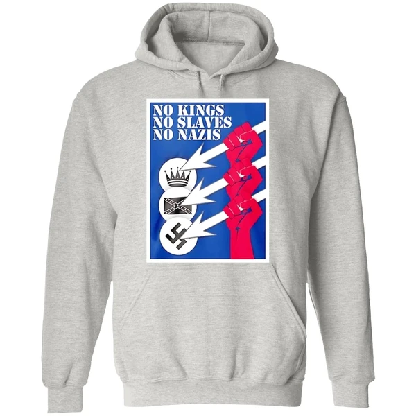 No Kings No Slaves No Nazis Hoodie - Image 9