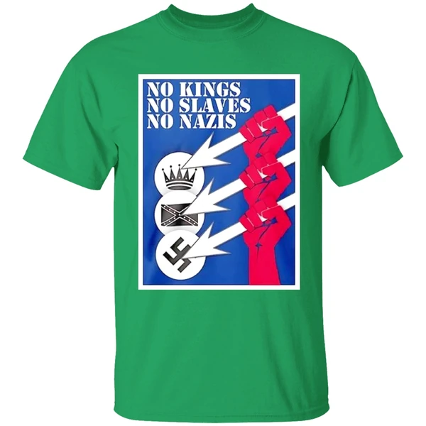No Kings No Slaves No Nazis Shirt - Image 2