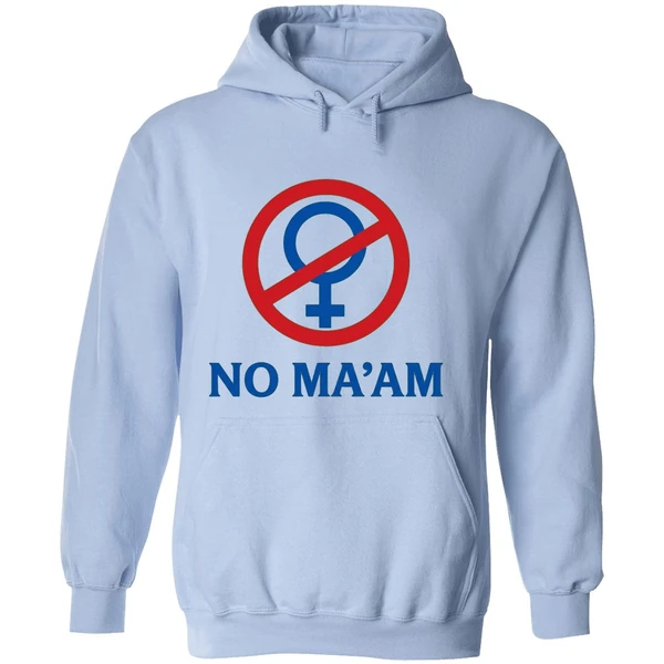 No Maam National Organization Of Men Against Amazonian Masterhood Hoodie - Image 4