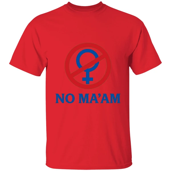 no maam national organization of men against amazonian masterhood shirt red