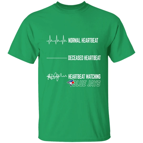 Normal Heartbeat Deceased Heartbeat Heartbeat Watching Blue Jays Nfl Shirt - Image 8