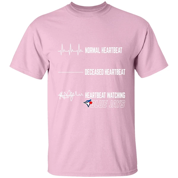 Normal Heartbeat Deceased Heartbeat Heartbeat Watching Blue Jays Nfl Shirt - Image 2