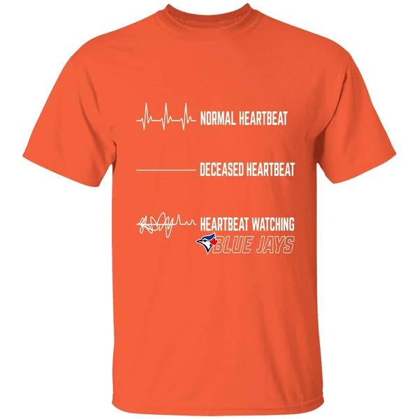 Normal Heartbeat Deceased Heartbeat Heartbeat Watching Blue Jays Nfl Shirt - Image 5