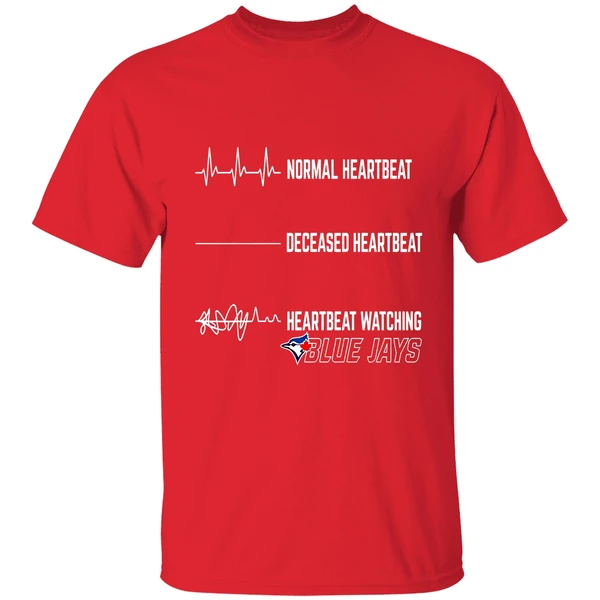 Normal Heartbeat Deceased Heartbeat Heartbeat Watching Blue Jays Nfl Shirt - Image 6