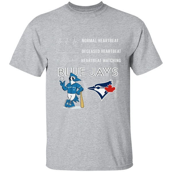Normal Heartbeat Deceased Heartbeat Heartbeat Watching Blue Jays Sports Shirt