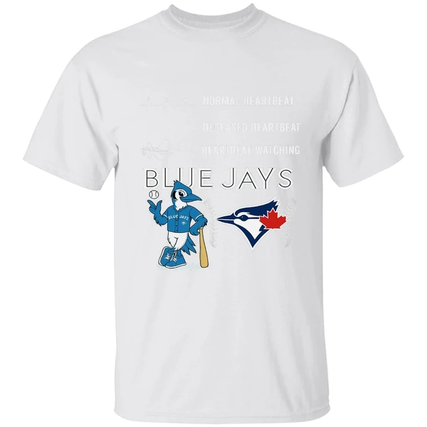 Normal Heartbeat Deceased Heartbeat Heartbeat Watching Blue Jays Sports Shirt - Image 9