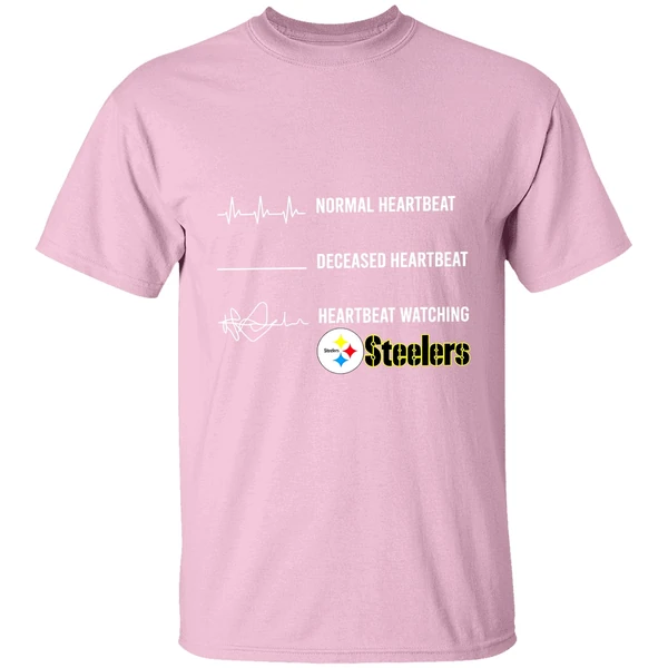 Normal Heartbeat Deceased Heartbeat Heartbeat Watching Pittsburgh Steelers Shirt Normal Heartbeat Deceased Heartbeat Heartbeat Watching Pittsburgh Steelers Shirt