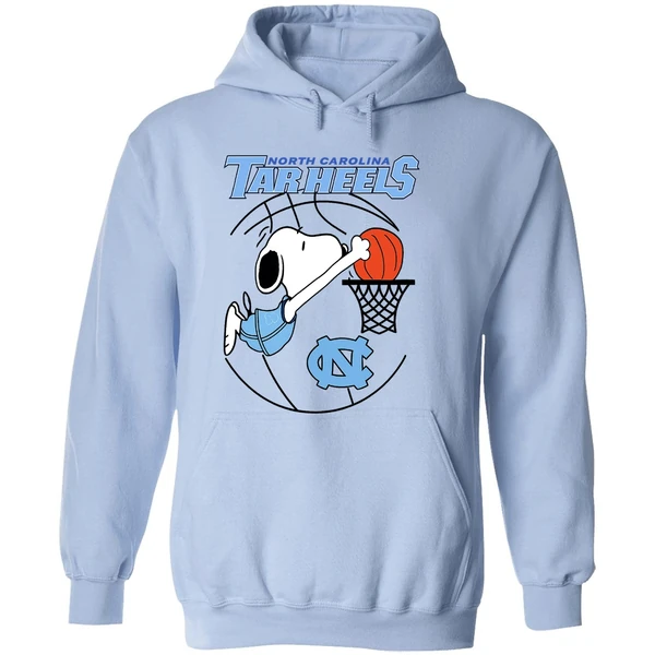North Carolina Tar Heels Basketball Snoopy Dunk Hoodie - Image 4