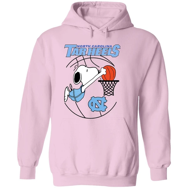 North Carolina Tar Heels Basketball Snoopy Dunk Hoodie - Image 5