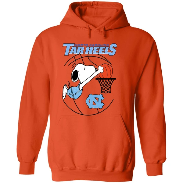 North Carolina Tar Heels Basketball Snoopy Dunk Hoodie - Image 6