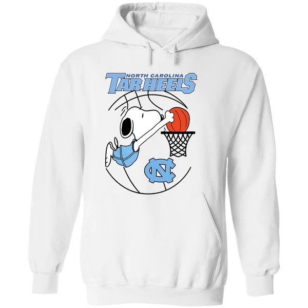 North Carolina Tar Heels Basketball Snoopy Dunk Hoodie - Image 8