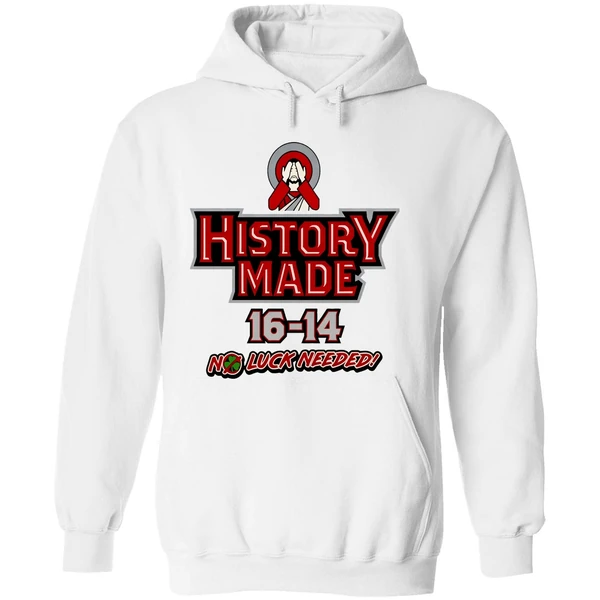 Northern Illinois Huskie Vs Notre Dame Fighting Irish History Made 16 14 No Luck Needed Hoodie - Image 8