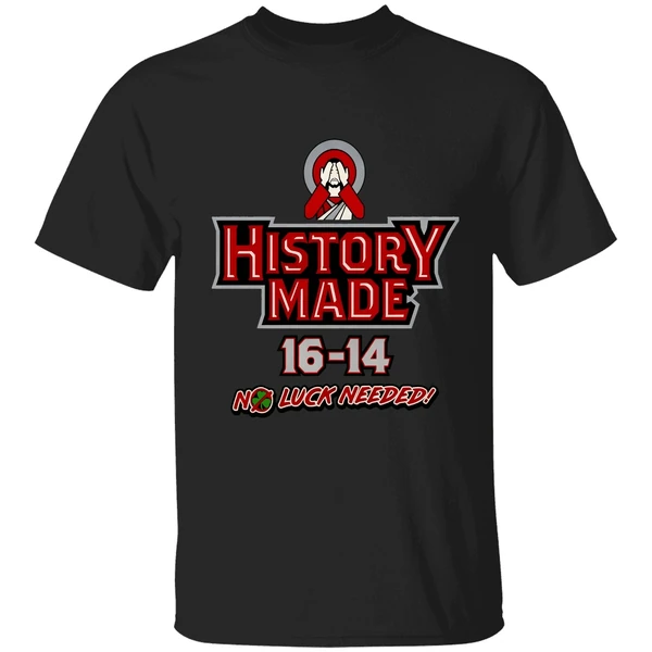 Northern Illinois Huskie Vs Notre Dame Fighting Irish History Made 16 14 No Luck Needed Shirt