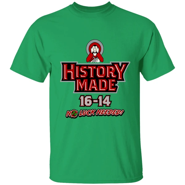 Northern Illinois Huskie Vs Notre Dame Fighting Irish History Made 16 14 No Luck Needed Shirt - Image 2