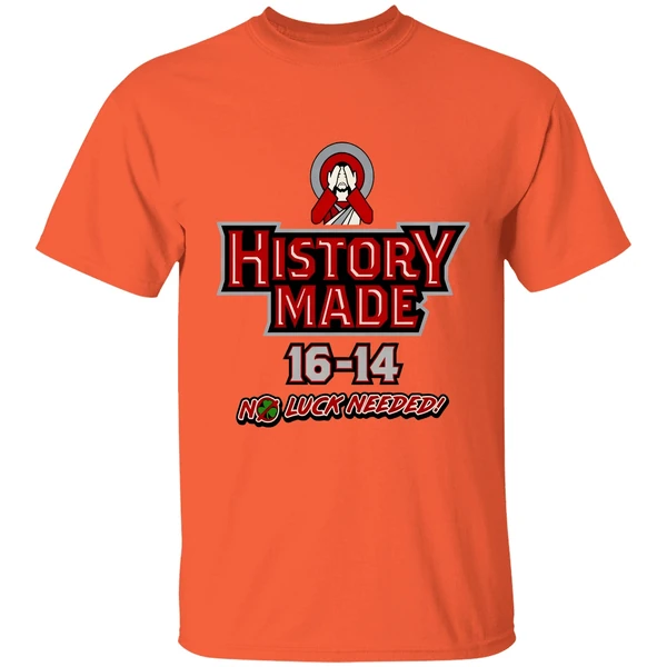 Northern Illinois Huskie Vs Notre Dame Fighting Irish History Made 16 14 No Luck Needed Shirt - Image 6