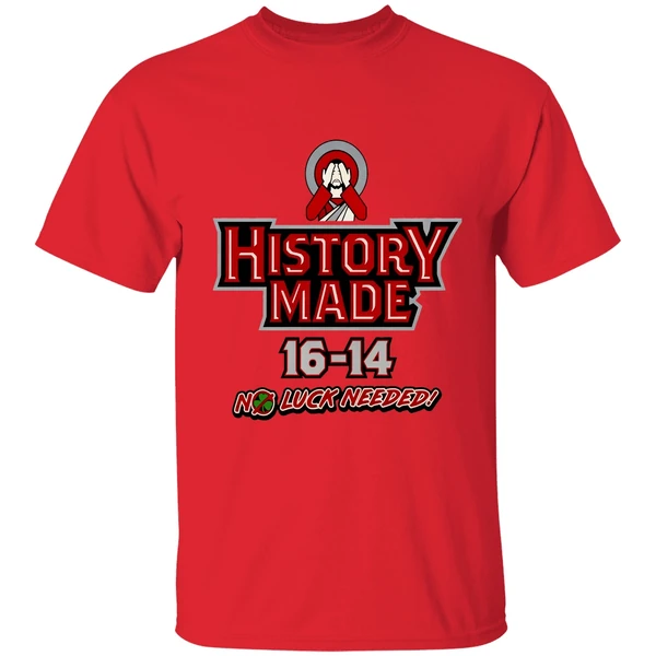 Northern Illinois Huskie Vs Notre Dame Fighting Irish History Made 16 14 No Luck Needed Shirt - Image 7
