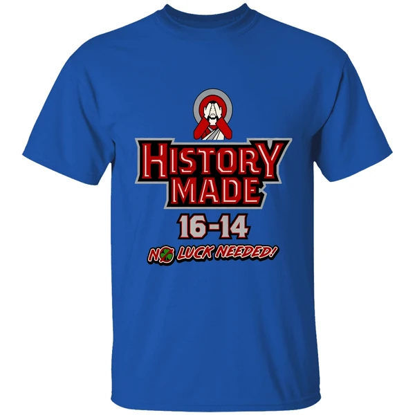 Northern Illinois Huskie Vs Notre Dame Fighting Irish History Made 16 14 No Luck Needed Shirt - Image 8