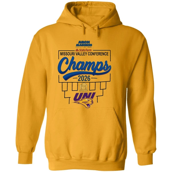 Northern Iowa Mens Basketball 2026 Mvc Tournament Champions Locker Room Hoodie