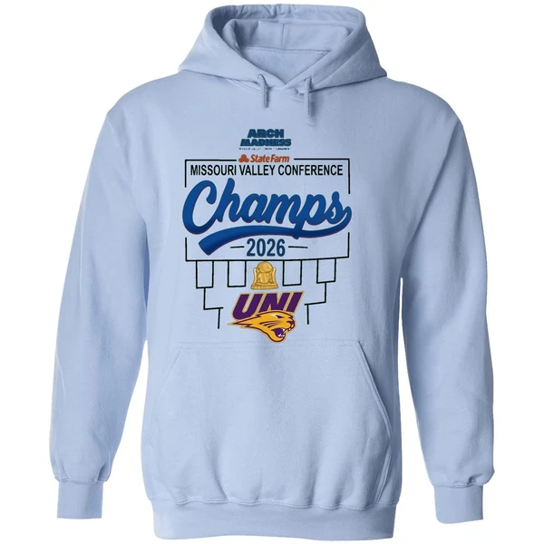 Northern Iowa Mens Basketball 2026 Mvc Tournament Champions Locker Room Hoodie - Image 4