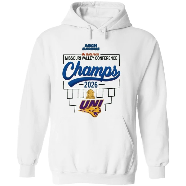 Northern Iowa Mens Basketball 2026 Mvc Tournament Champions Locker Room Hoodie - Image 8