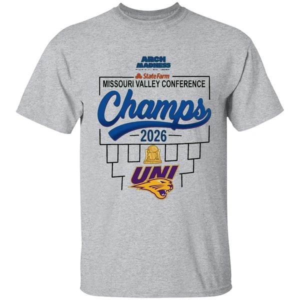 Northern Iowa Mens Basketball 2026 Mvc Tournament Champions Locker Room Shirt - Image 6
