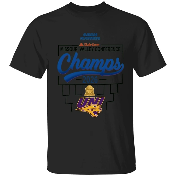 Northern Iowa Mens Basketball 2026 Mvc Tournament Champions Locker Room Shirt - Image 7