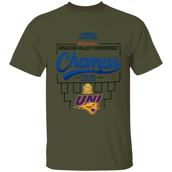Northern Iowa Mens Basketball 2026 Mvc Tournament Champions Locker Room Shirt - Image 9