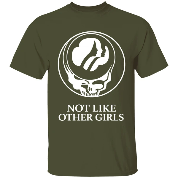 Not Like Other Girls Girl Scouts Of The Usa In Grateful Dead Shirt - Image 3