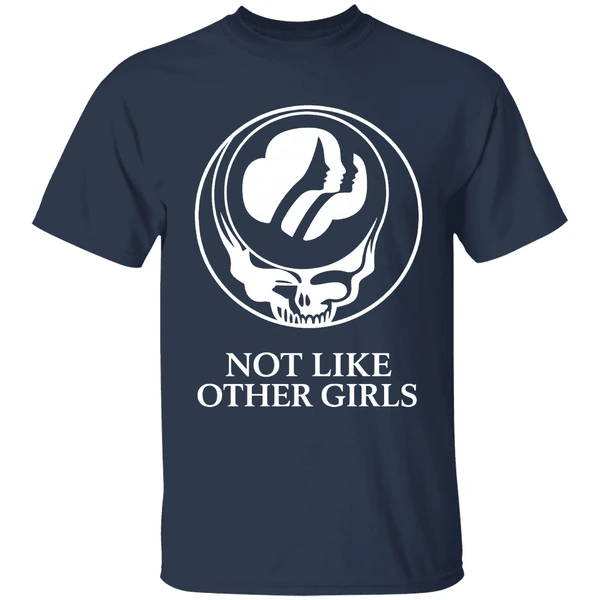 Not Like Other Girls Girl Scouts Of The Usa In Grateful Dead Shirt - Image 4