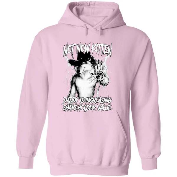 Not Now Kitten Daddy Is Increasing Shareholder Value Hoodie - Image 5