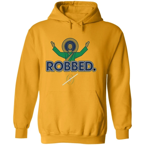 Notre Dame Fighting Irish Football 2025 Robbed College Football Playoff Hoodie