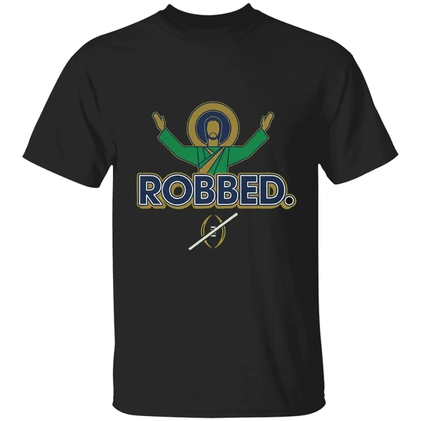 Notre Dame Fighting Irish Football 2025 Robbed College Football Playoff Shirt - Image 7