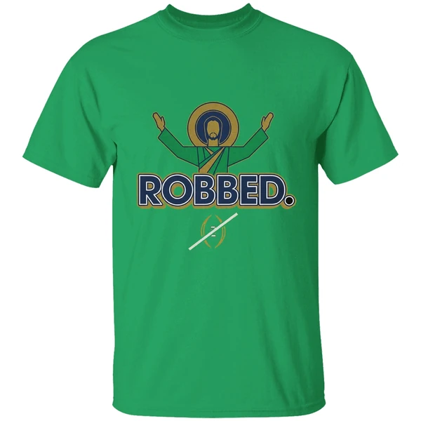 Notre Dame Fighting Irish Football 2025 Robbed College Football Playoff Shirt - Image 8