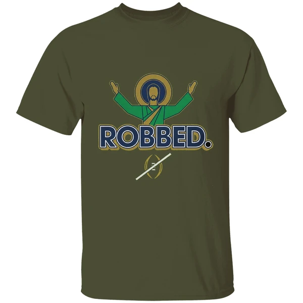 Notre Dame Fighting Irish Football 2025 Robbed College Football Playoff Shirt - Image 9