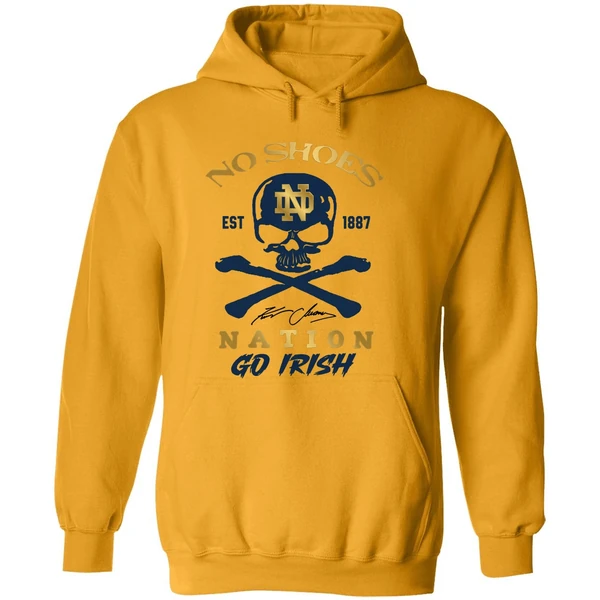 Notre Dame Fighting Irish Kenny Chesney No Shoes Nation Irish Pride Fan Hoodie